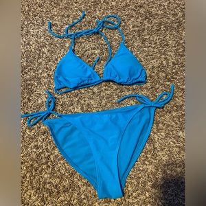 blue bikini